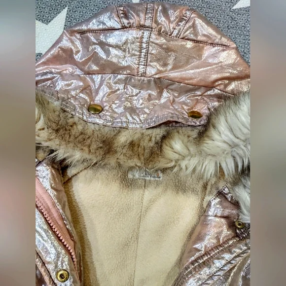 Crewcuts Girls' Metallic Fishtail Parka - Picture 3 of 6